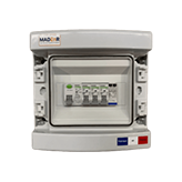 Coffret AC monophasé 9kW (3xC20) avec parafoudre